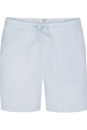 JACK & JONES Velké Velikosti Šortky z materiálu seersucker se stahovací šňůrkou