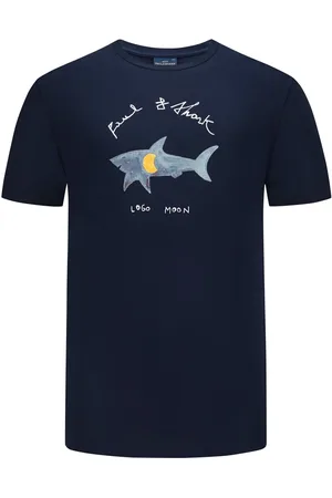 Paul & Shark Velké Velikosti Tričko s potiskem loga v malovaném vzhledu