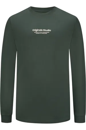 JACK & JONES Velké Velikosti Pevné tričko s dlouhým rukávem v oversized střihu s pogumovaným nápisem