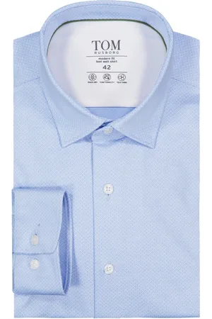 Tom Rusborg Velké Velikosti Košile s jemným vzorem, modern fit, extra dlouhá
