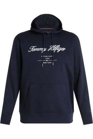 Tommy Hilfiger Velké Velikosti Mikina s kapucí a s vyšitým nápisem značky