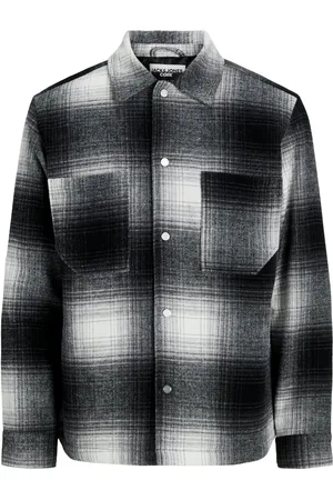 JACK & JONES Velké Velikosti Svrchní košile z flanelu s glenčekovým vzorem a vatováním