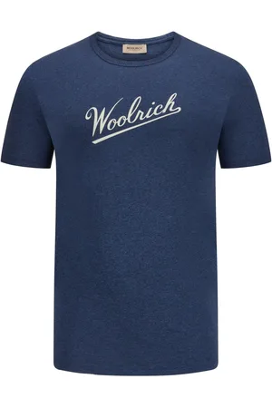 Woolrich Velké Velikosti Tričko z žerzeje mouline se sametovým logem