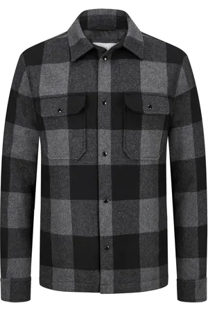 Woolrich Velké Velikosti Svrchní košile s lehkou péřovou podšívkou a károvaným vzorem
