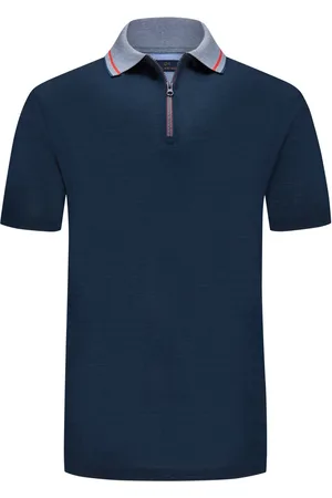 Paul & Shark Velké Velikosti Polo tričko s krátkým zipem a kontrastními detaily na límci
