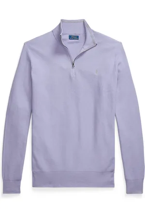 Ralph Lauren Velké Velikosti Troyer s vyšitým logem a jemnou strukurou