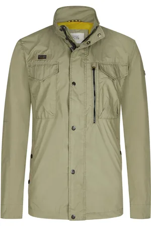 Camel Active Velké Velikosti Lehká bunda pro volný čas, stojáček, barvená v kuse po ušití (garment dyed)