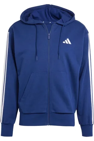 adidas Velké Velikosti Tepláková bunda s kapucí a vyšitým logem, regular fit