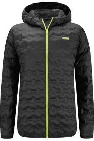 JACK & JONES Velké Velikosti Prošívaná bunda s kapucí a pogumovanou nášivkou značky