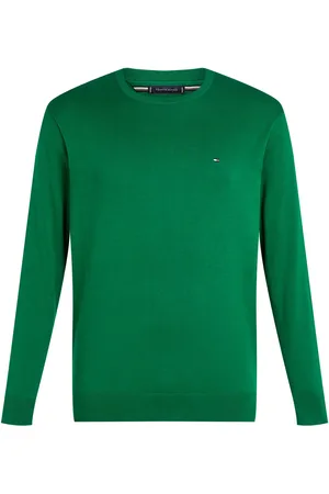 Tommy Hilfiger Velké Velikosti Svetr z bavlny a s výšivkou loga