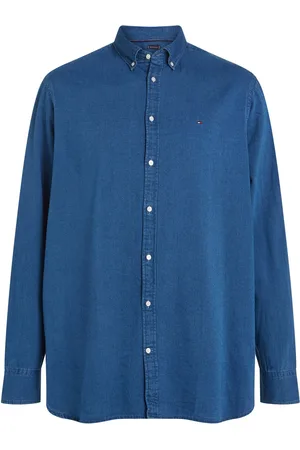 Tommy Hilfiger Velké Velikosti Košile v denimovém vzhledu s vyšitým logem, regular fit