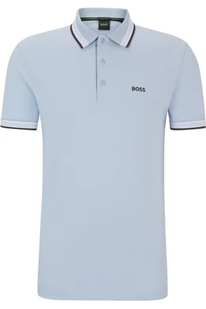 HUGO BOSS Velké Velikosti Piké polo tričko s akcenty proužků a výšivkou loga