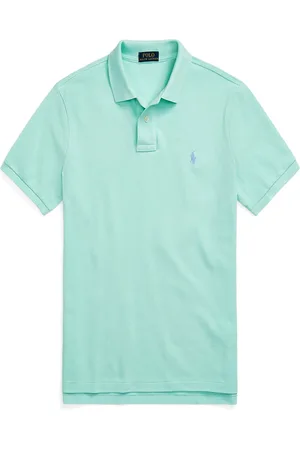 Ralph Lauren Velké Velikosti Polo tričko v sepraném denimovém vzhledu