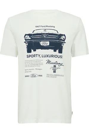 QS by s.Oliver Velké Velikosti Žerzejové tričko s motivem Ford Mustang 1967