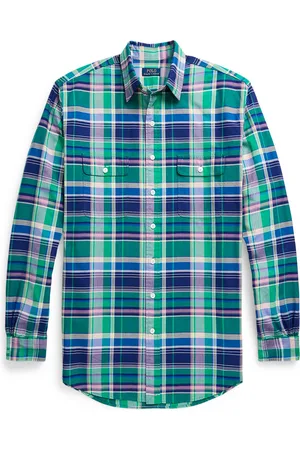 Ralph Lauren Velké Velikosti Košile z materiálu Oxford, s glenčekovým vzorem