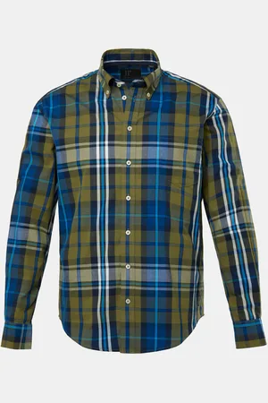 JP 1880 Velké Velikosti Košile s károvým vzorem, modern fit