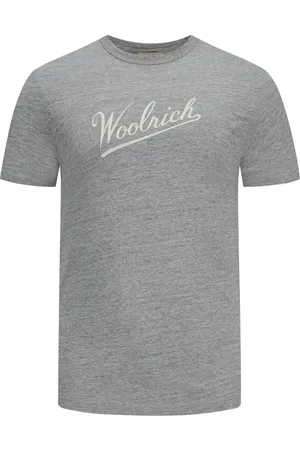 Woolrich Velké Velikosti Tričko z žerzeje mouline se sametovým logem
