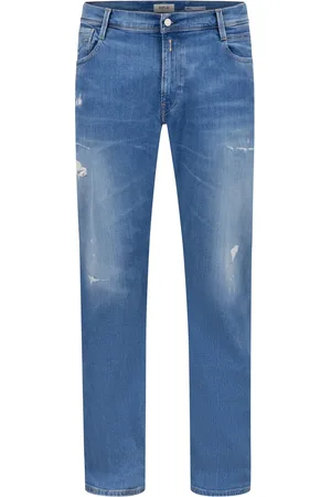 Replay Velké Velikosti Nadměrné džíny Anbass v obnošeném vzhledu, slim fit