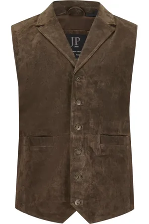 JP 1880 Velké Velikosti Vesta z měkké kůže