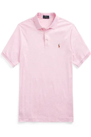 Ralph Lauren Velké Velikosti Měkké polo tričko z žerzeje s barevnou výšivkou hráče póla