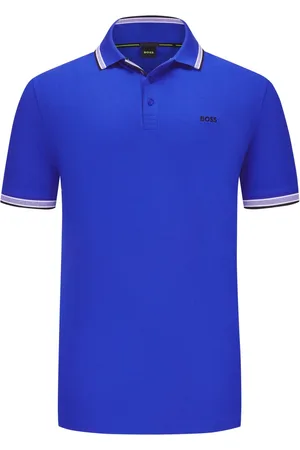 HUGO BOSS Velké Velikosti Piké polo tričko s akcenty proužků a výšivkou loga