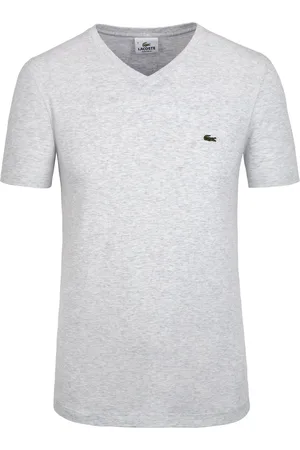 Lacoste Velké Velikosti Tričko s výstřihem do V, z čisté bavlny
