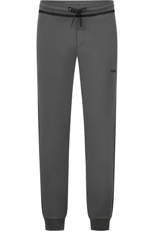 HUGO BOSS Velké Velikosti Joggingové kalhoty ze strečového materiálu s pogumovaným nápisem loga