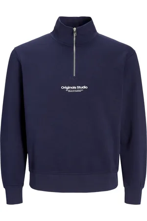 JACK & JONES Velké Velikosti Troyer z teplákoviny s potiskem značky