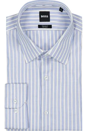 HUGO BOSS Velké Velikosti Košile s proužkovaným vzorem a podílem streče, regular fit