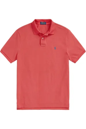 Ralph Lauren Velké Velikosti Polo tričko v sepraném denimovém vzhledu