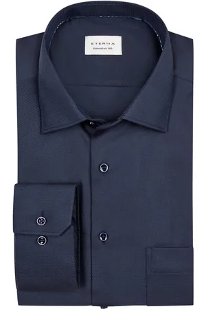 ETERNA Velké Velikosti Bavlněná košile s jemnou strukturou, comfort fit