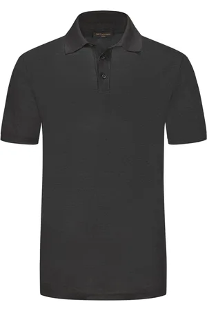 Paul & Shark Velké Velikosti Lněné polo tričko v melírovaném vzhledu