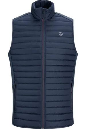 JACK & JONES Velké Velikosti Lehká prošívaná vesta s pružnou žerzejovou vsadkou
