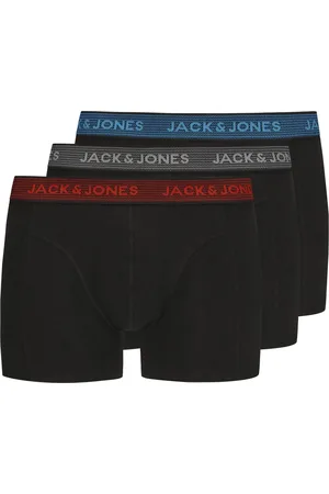 JACK & JONES Velké Velikosti Boxerky Trunk s logem na pasovce, 3 ks v balení