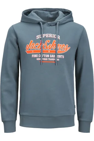 JACK & JONES Velké Velikosti Mikina s kapucí a velkým potiskem značky