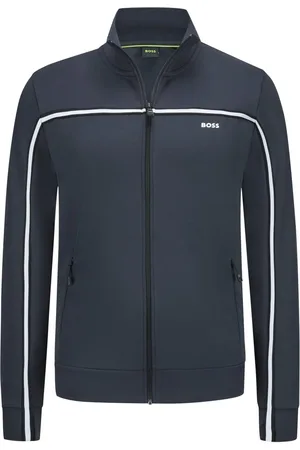 HUGO BOSS Velké Velikosti Tepláková bunda s detaily proužků