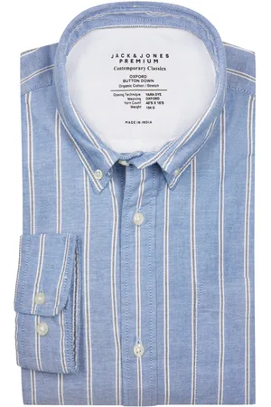 JACK & JONES Velké Velikosti Košile s použky z materiálu Oxford, slim fit