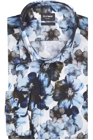 Olymp Velké Velikosti Košile Luxor, modern fit, big, s florálním vzorem