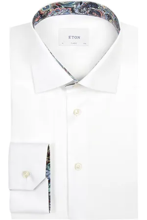 Eton Velké Velikosti Jednobarevná košile Signature s podložením, classic fit