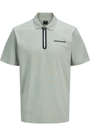 JACK & JONES Velké Velikosti Polo tričko z piké streče na zip, regular fit