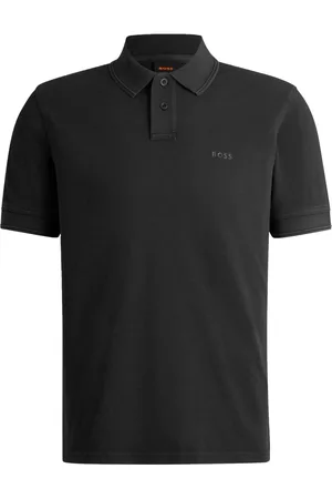 HUGO BOSS Velké Velikosti Polo tričko s pogumovaným nápisem loga