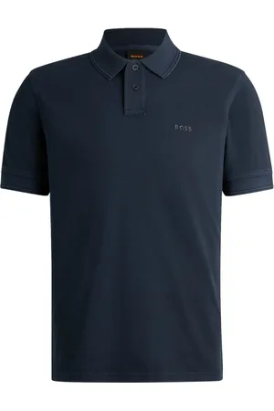 HUGO BOSS Velké Velikosti Polo tričko s pogumovaným nápisem loga