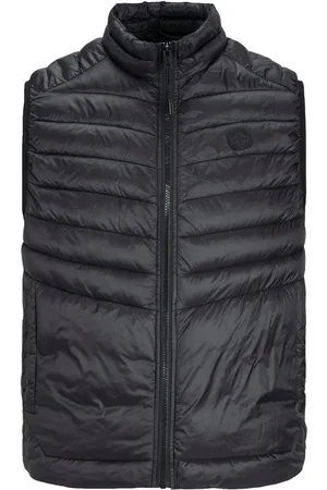 JACK & JONES Velké Velikosti Vodoodpudivá prošívaná vesta s pogumovaným emblémem loga