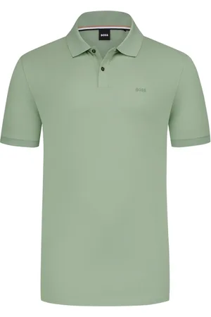 HUGO BOSS Velké Velikosti Polo tričko z piké materiálu s vyšitým nápisem značky