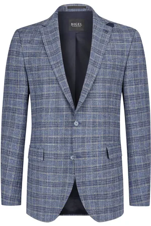 Digel Velké Velikosti Kárované sako s elastickou Easy Wear Wool