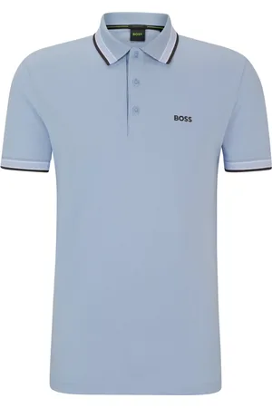 HUGO BOSS Velké Velikosti Piké polo tričko s akcenty proužků a výšivkou loga