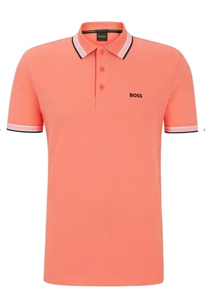 HUGO BOSS Velké Velikosti Piké polo tričko s akcenty proužků a výšivkou loga