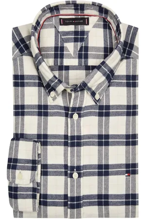 Tommy Hilfiger Velké Velikosti Flanelová košile s károvaným vzorem a výšivkou loga