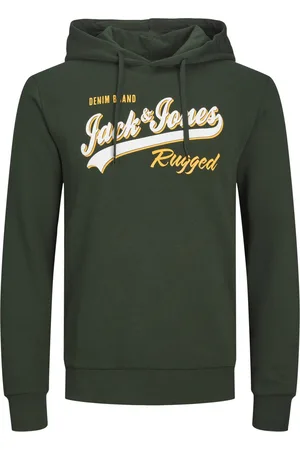 JACK & JONES Velké Velikosti Mikina s kapucí, s velkým potiskem značky na hrudi