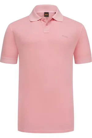 HUGO BOSS Velké Velikosti Piqué polokošile s pogumovaným logem